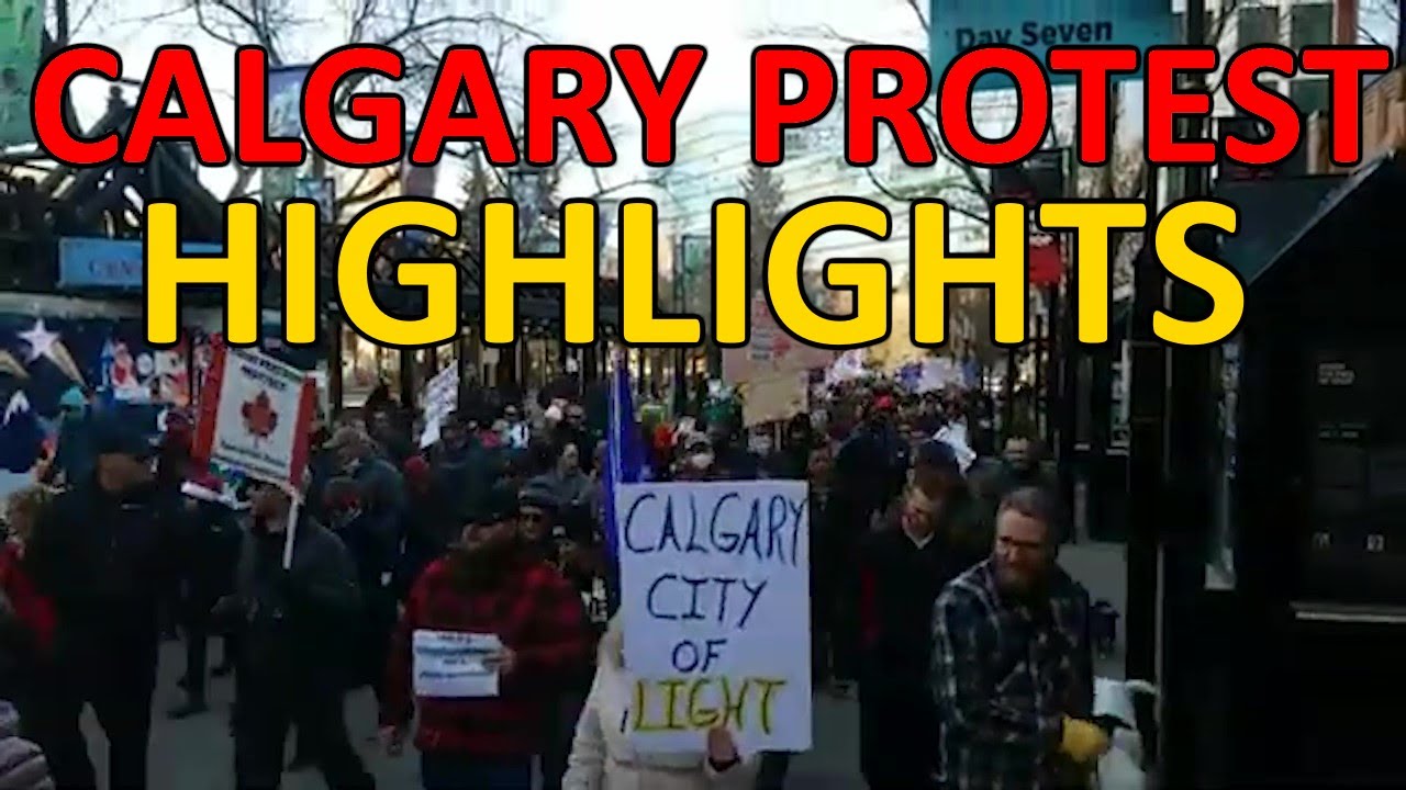 Calgary Anti Lockdown Rally December 19 Highlights YouTube