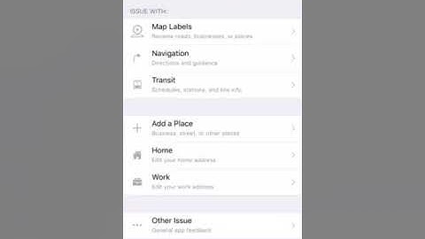 How to REPORT an ISSUE in APPLE MAPS?