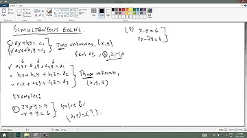Simultaneous Equations part 1 (SWAHILI)