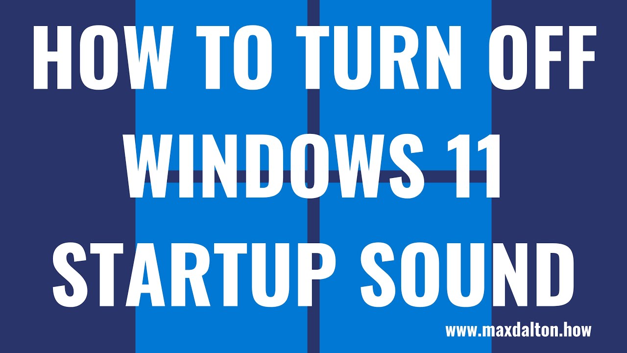 turn off windows startup sound turn off windows startup sound