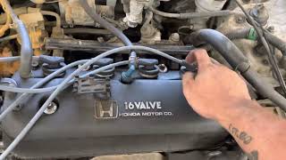 1990s Honda EB chassis spark plug wire firing order