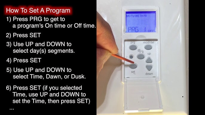 Programming #38-972 Power Strip with Timer 