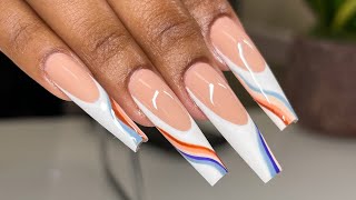 : XL Frenchies | Abstract Nail Design | Gel-X