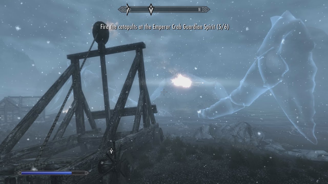 Skyrim Emperor Mudcrab Battle (Anniversary Edition) YouTube