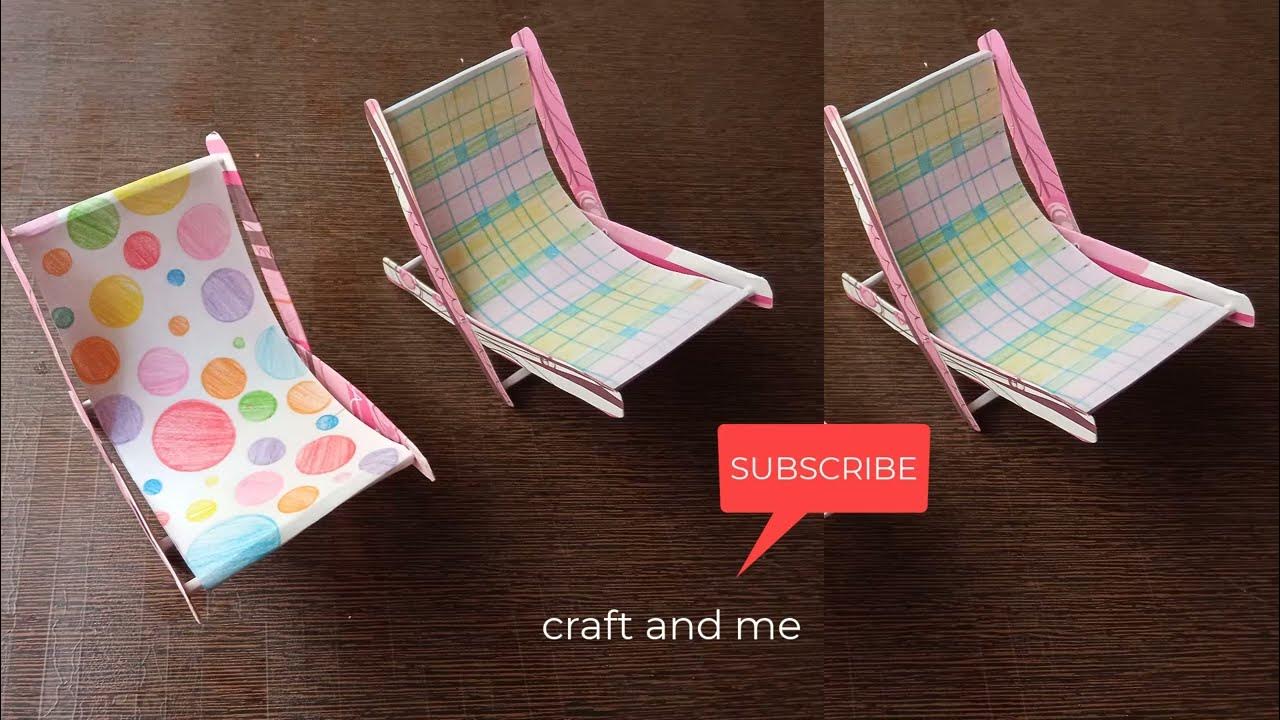 DIY Paper Beach chair How to make a paper chair paper chair tutorial