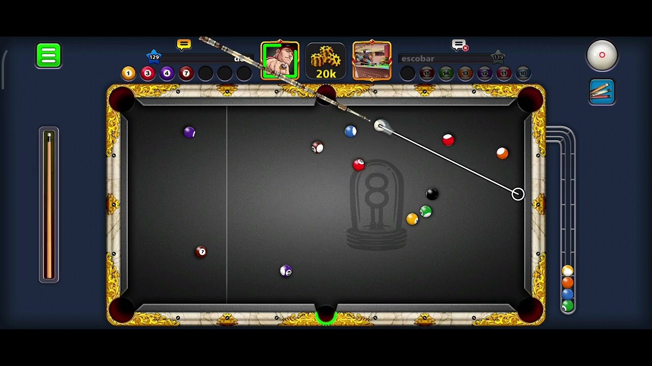 don vs escobar LAS VEGAS full house win! 8 ball pool game. 🥲☺😊😇#8ballpool #pool1 #games#ball 