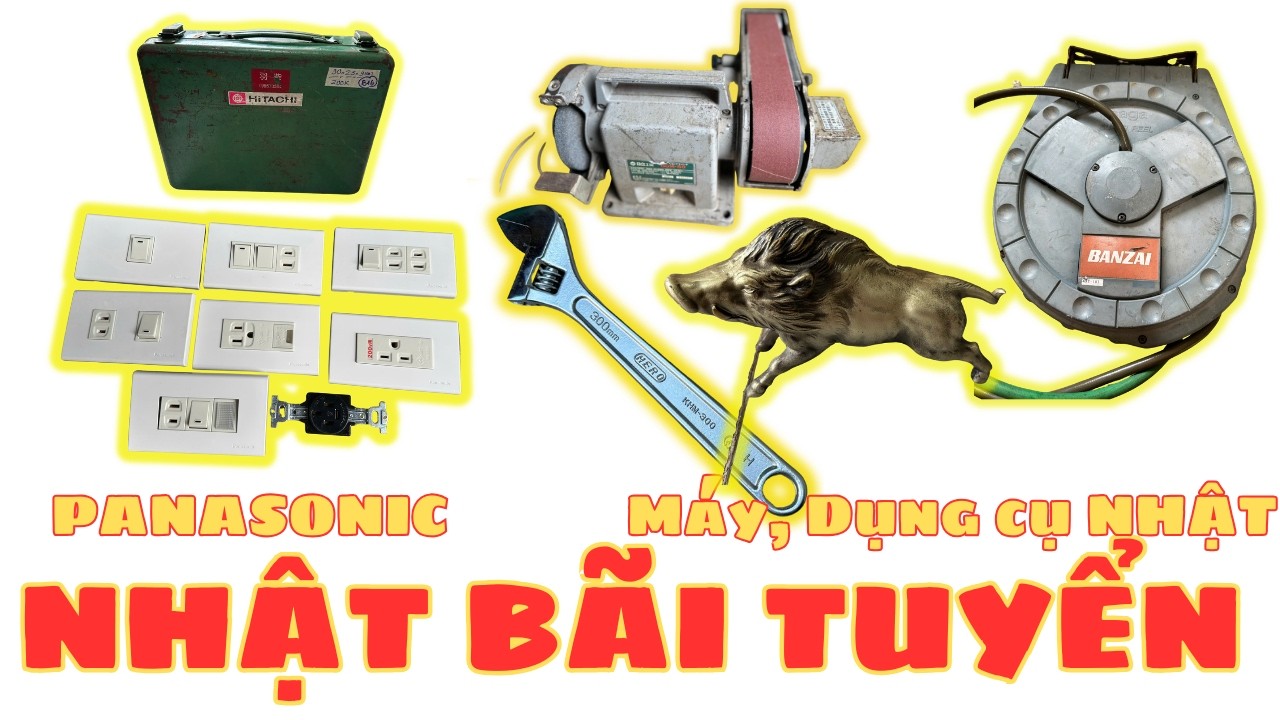 Máy Mài Nhật Bãi – Lọc Điện Âm Thanh – Tủ Điện Năng Lượng Mặt Trời Full CB Chống Sét