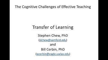 Transfer of Learning