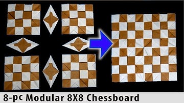 Papan Catur Origami Modular & Bumerang Berkedip