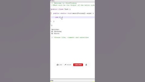 #2 Java Tricky Interview Question | Java interview Question #shorts #javatcoding