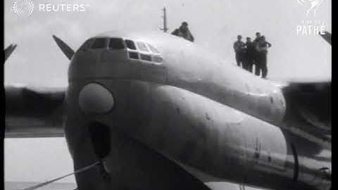 British flying boat "Princess" makes maiden flight (1952)