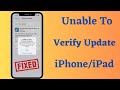 How To Fix &quot;Unable to verify update iOS 17 no longer connected to the internet&quot; iPhone - iPad [2023]
