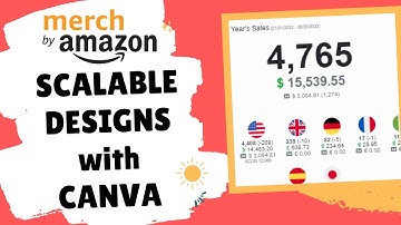 Merch By Amazon Scalable Designs Using Canva Tutorial