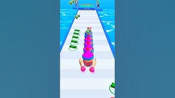 Cake 🎂 Stack Run Game #short #shorts #cake