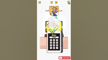 Brain Blow Level 220 Order something to eat Walkthrough