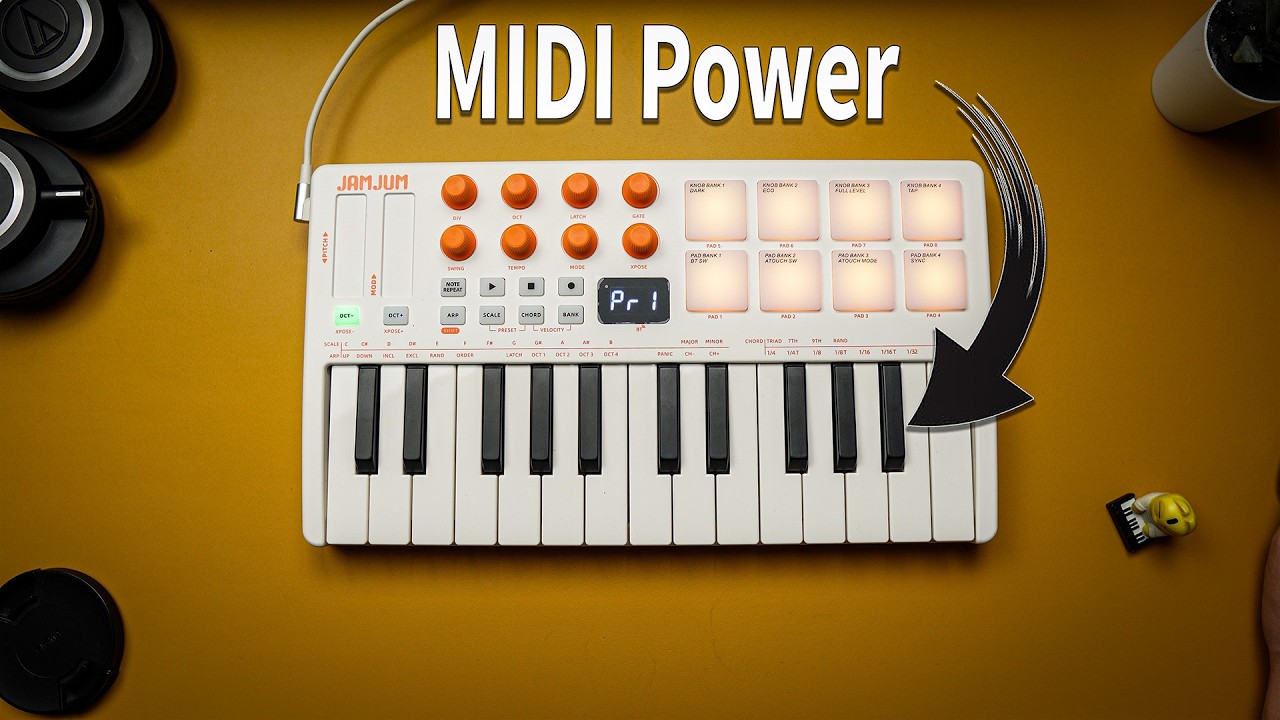 JAMJUM JK-25 | Surprising MIDI Keyboard - YouTube