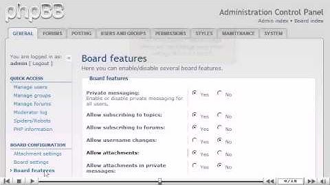 How to configure your phpBB installation - phpBB Tutorials