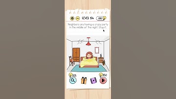 Brain Test Level 154 Neighbors are having a crazy party walkthrough answer