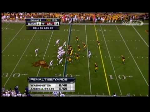 2009-10-18 WAS at ASU Penalties Interception Great...