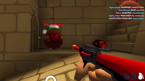 Shell Shockers, but with the the worst gun