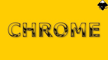How to create a Chrome Text Effect in Inkscape