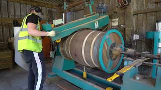 Refurbishing an Oak Wine Barrel