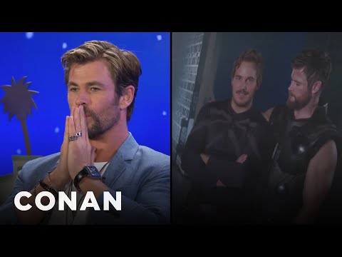 Chris Hemsworth Explains What’s Going On In This Picture With Chris Pratt | CONAN on TBS