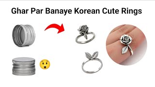 DIY homemade Cute ringsπ₯°π/how to make rings from waste/easy homemade rings/diy BTS ring Net Worth