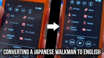 Convert a Japanese NW-A55 Walkman to English Language