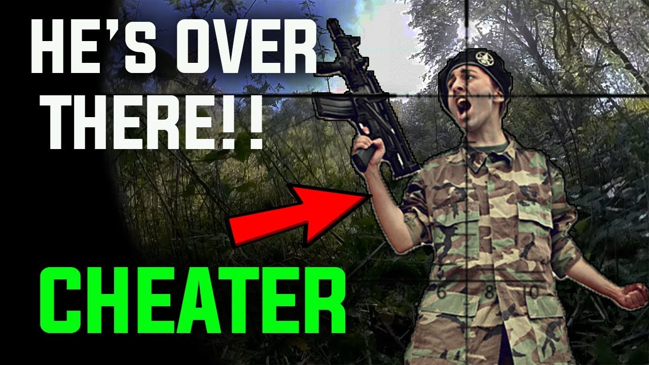 Airsoft Cheaters Caught by Invisible Ghillie Sniper YouTube