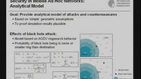 CERIAS Security: Security in Infrastructureless and Decentralized Communication Networks 4/5