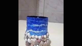 Making pen holder|sea shell pen holder