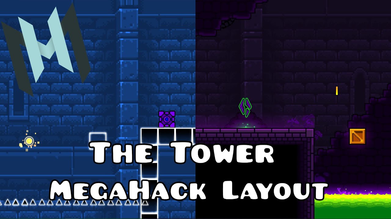 The tower but it s megahack v8 layout geometry dash 2 201 youtube