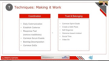 Making techniques work- from Scrum @ Scale- Distributed Agile Team Collaboration Webinar