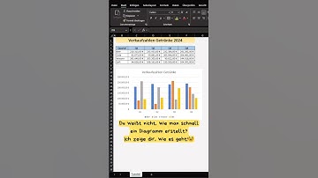 30 Sekunden Excel-Tipp: Schnell und einfach ein Diagramm erstellen in Excel 📊🤓 #excel #diagram