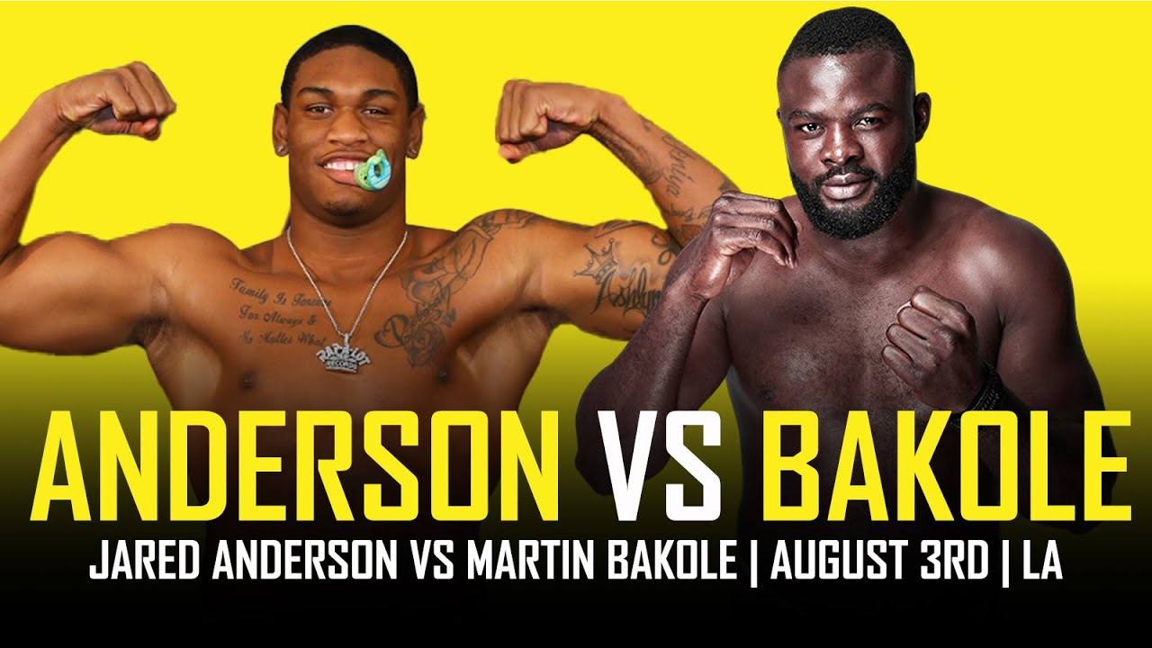 JARED ANDERSON VS MARTIN BAKOLE AUGUST 3RD IN LA!!! 😱 YouTube