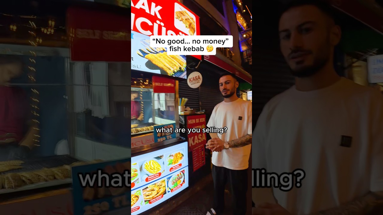 No good… no money fish kebab 🤔 #travel