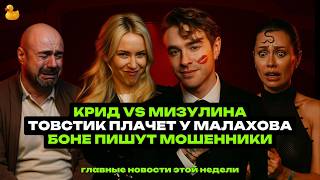 видео: МИЗУЛИНА ПРОТИВ КРИДА, ТОВСТИК ПЛАЧЕТ У МАЛАХОВА, БОНЕ ПИШУТ МОШЕННИКИ картинка: МИЗУЛИНА ПРОТИВ КРИДА, ТОВСТИК ПЛАЧЕТ У МАЛАХОВА, БОНЕ ПИШУТ МОШЕННИКИ