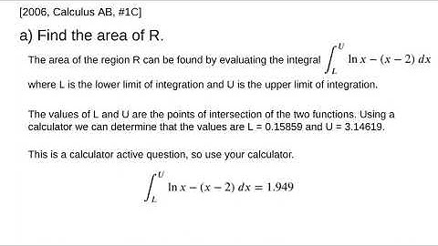 AP Calculus AB - 2006: #1C