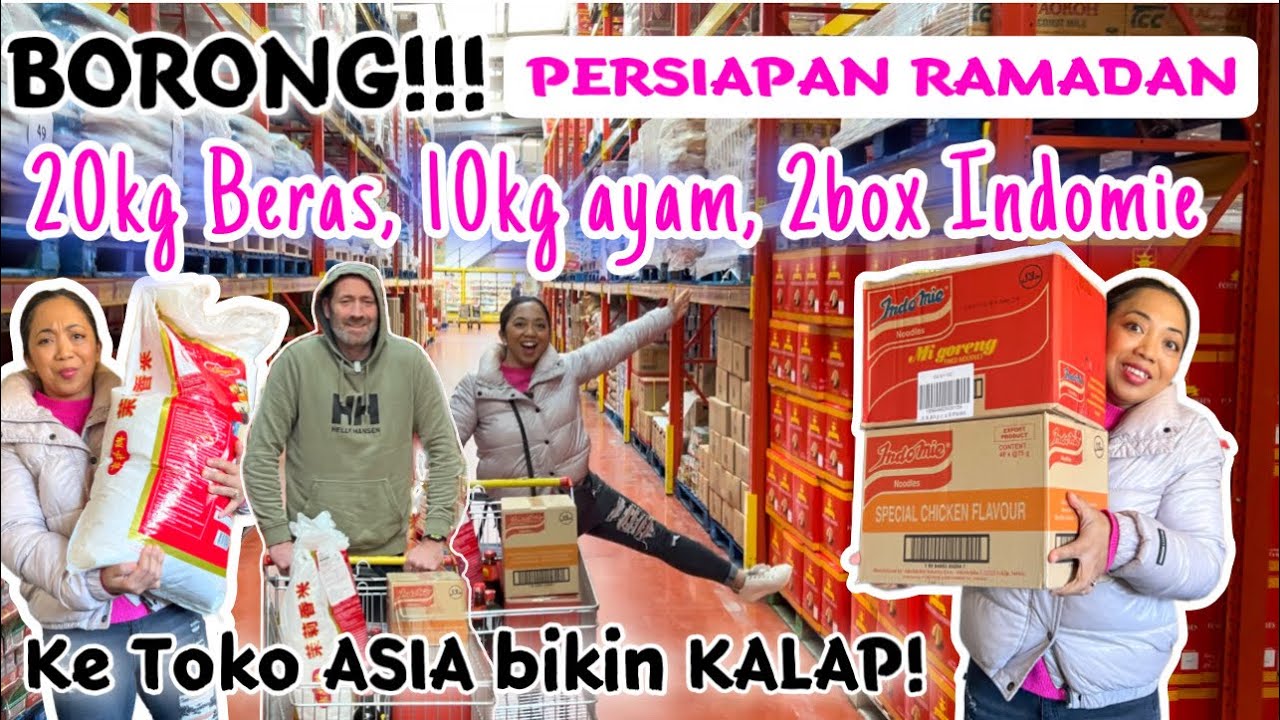 KALAP‼️KE TOKO ASIA BELANJA PERSIAPAN RAMADAN | 20kg Beras, 10kg Ayam, 2Box Indomie 😅🛒