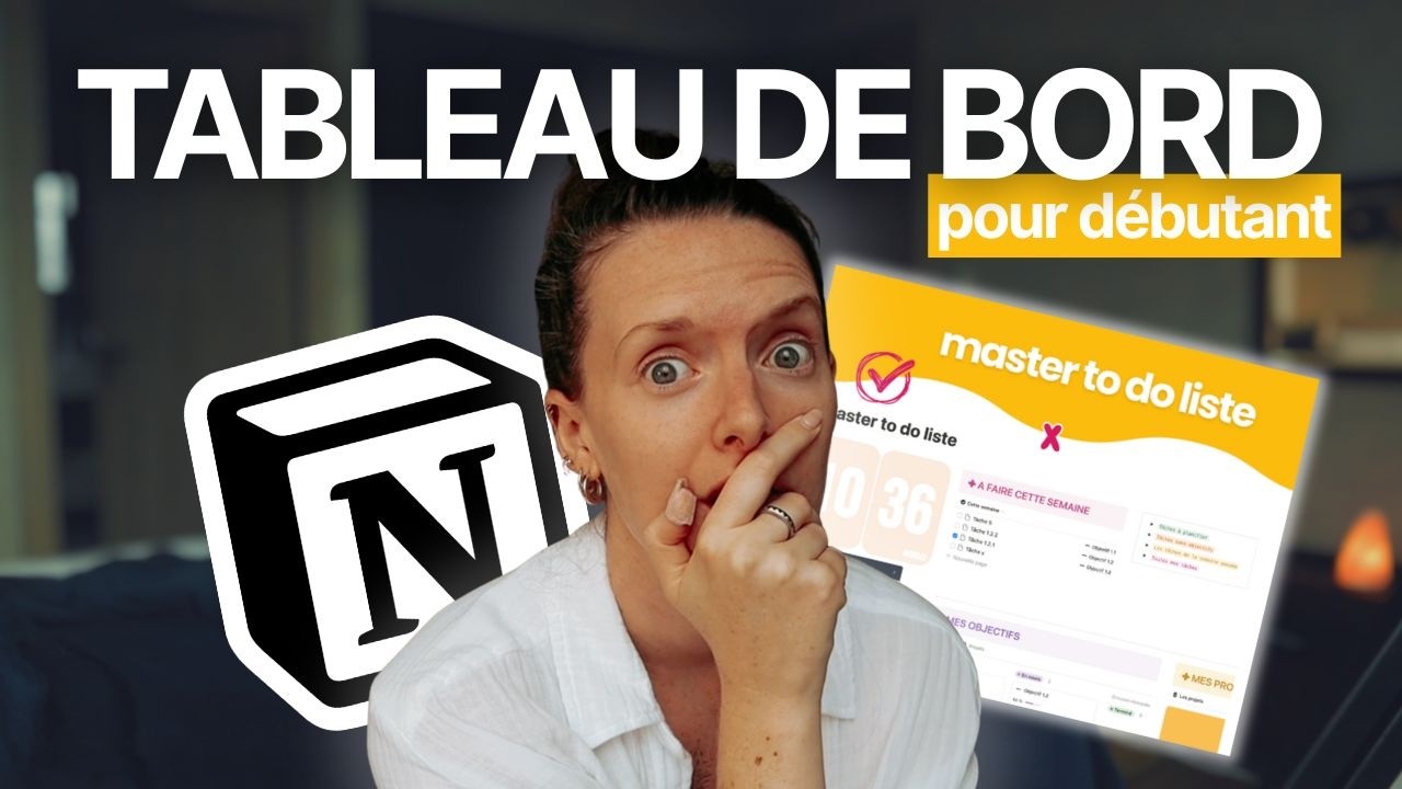 TUTORIEL NOTION débutant | Je construis un tableau de bord en live