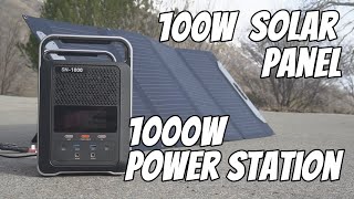 Alllike 1000w Portable power station and 100w Solar Panel Review