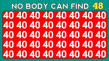 Find the Odd One Out - Number and Letter Spot Edition | Observation Skills Check