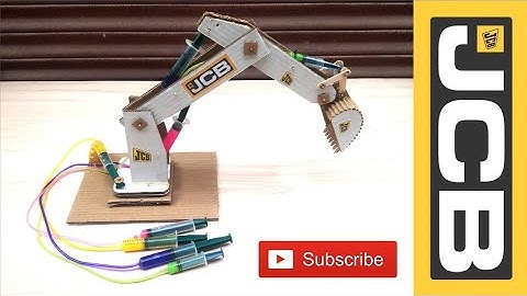 How to Make Hydraulic  JCB From Cardboard