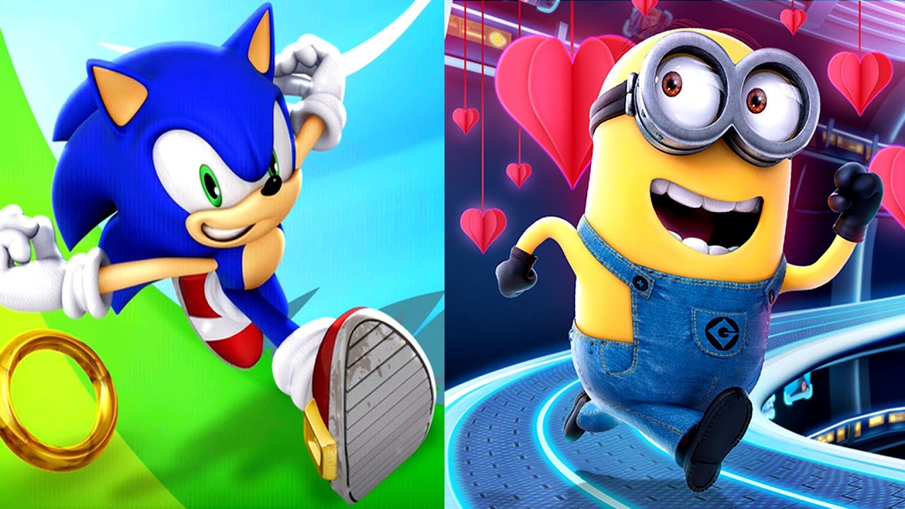 Sonic Dash vs Minion Rush Android Gameplay Walkthrough - (Andorid,iOS)