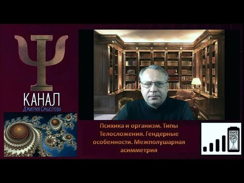 Психика и организм. Типы телосложения. Гендерные особенности. Межполушарная асимметрия. Часть 1