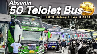 'MOMEN ISTIMEWA' BERKUMPUL NYA 50 BUS FULL TELOLET | Konvoi BOTR MALANG 2023