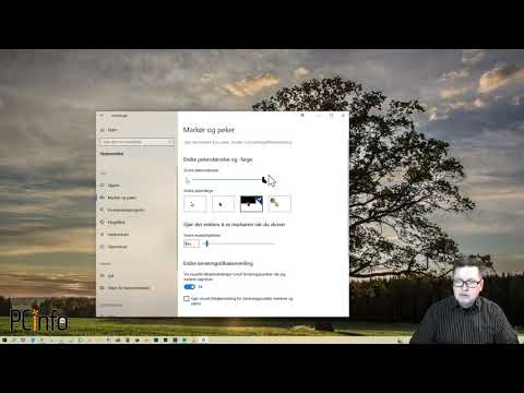 Slik endrer du størrelse på musepekeren