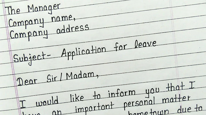 Leave application for office || How to write application for office leave - DayDayNews