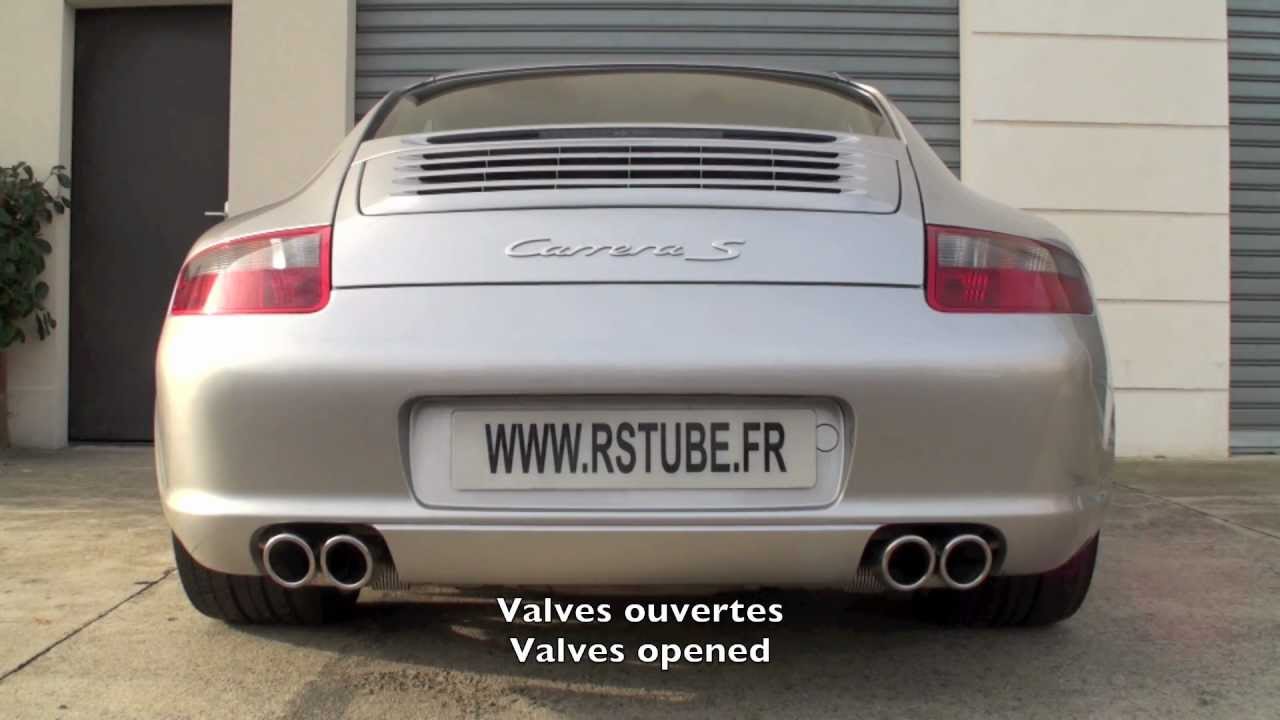 PORSCHE 9971 S sport exhaust SCART Valves YouTube